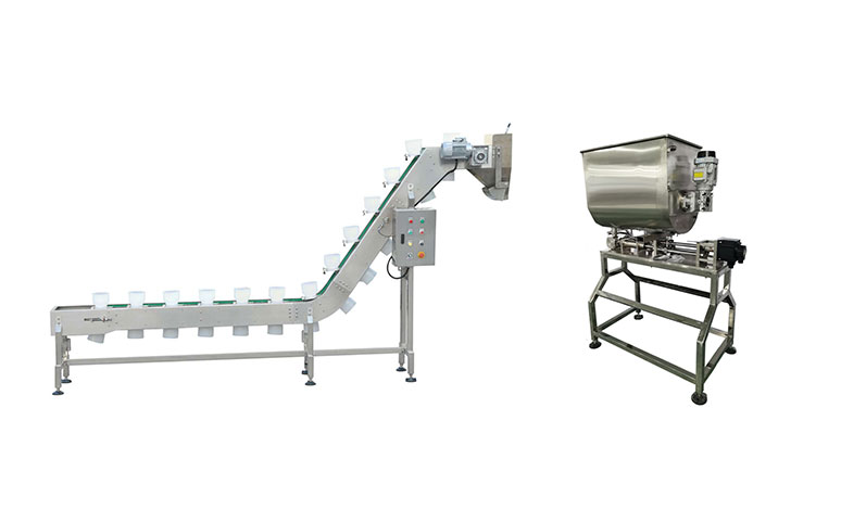 RL-GD10-ZK16-100全自動醬菜螺桿組合秤真空包裝機配套設備